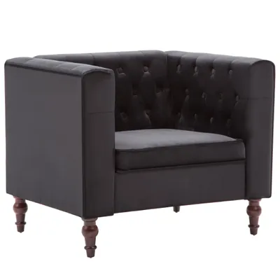 Immagine prodotto di vidaXL Poltrona in velluto nero