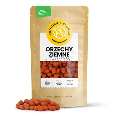 Zdjęcie produktu dla Orzechy Ziemne w Cieście o Smaku Chili 200 g