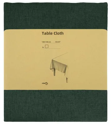 Produktbild von vidaXL Tischdecke 5 stk. Rechteckig Dunkelgrün 140 x 140 cm