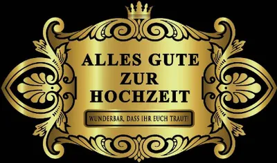 Produktbild von Oblique Unique Flaschenetikett Aufkleber Sticker gold elegant - Hochzeit