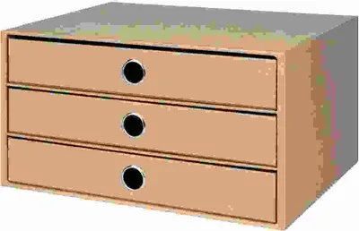 Produktbild von Rössler Papier 1524452623, 3 Schublade(n), Grau, 343 mm, 250 mm, 185 mm