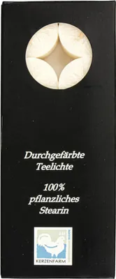 Produktbild von Stearin Teelicht Set - elfenbein
