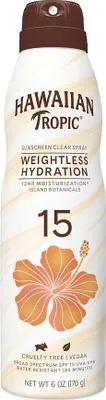 Produktbild von Hawaiian Tropic | Sonnenspray SPF 15 - 170g - UVA/UVB Schutz - Wasserfest und Vegan