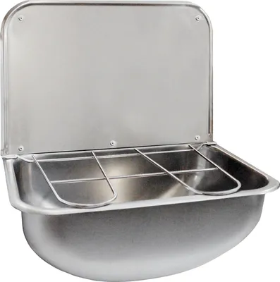 Immagine prodotto di Lavello KWC AR, SIRIUS, acciaio inox, 436x190x339 mm, griglia e alzatina incernierati