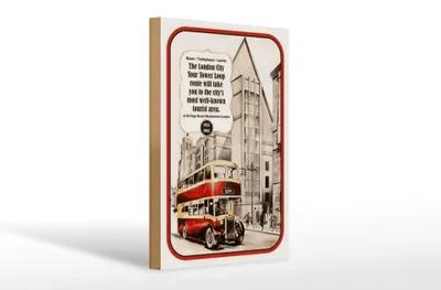 Produktbild von Holzschild Spruch 20x30cm London City Tour 1931-1962