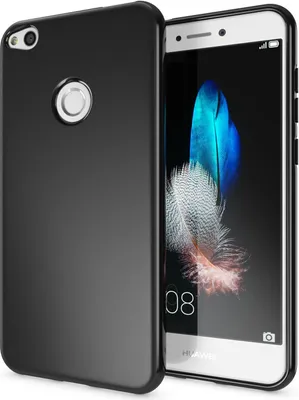 Obrázek produktu pro Pouzdro na mobilní telefon Huawei P8 Lite 2017 od NALIA, tenké silikonové pouzdro, ochranný kryt černé barvy