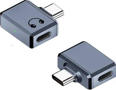 Produktbild von INF Lightning Buchse auf USB-C Stecker Adapter, Aluminium, Kopfhörer, 1 Stück Grau