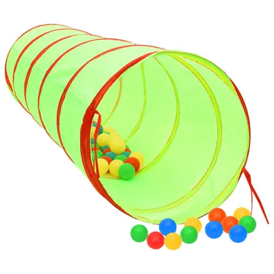 Produktbild von vidaXL Spieltunnel mit 250 Bällen Grün 175 cm Polyester