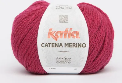 Produktbild von CATENA MERINO von Katia - FUCHSIA (212) - 50 g / ca. 120 m Wolle