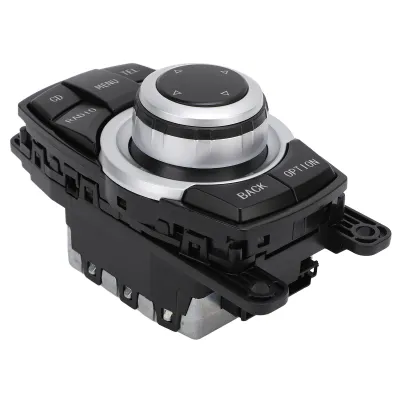 Produktbild von Joystick kontrolera przełącznika mediów, joystick kontrolera przełącznika wielu mediów, pokrętło kontrolera mediów, joystick kontrolera do nawigacji CIC, 65829206444, 9206444, 65829212451, przycisk kontrolera mediów radiowych