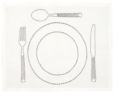 Produktbild von Greengate Tischset Platzset Dining Weiß (48x33cm)