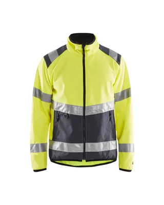Produktbild von Blakläder® High Vis Softshell Jacke High Vis 4877 2516 in div. Farben, Farbe:high vis gelb/mittelgrau, Größe:M