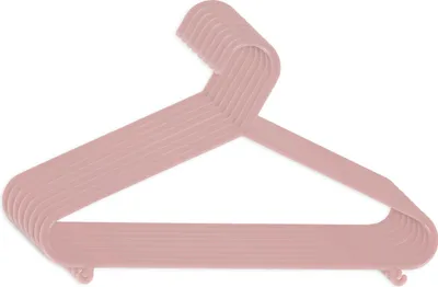 Produktbild von Bieco Kleiderbügel Kinder 8 St. Altrosa | Länge ca. 30 cm | Baby Kleiderbügel | Kunststoff Kleiderbügel Kinder Baby | Baby Organiser Für Kleiderschrank | Kleiderbügel Baby | Baby Clothes Hangers