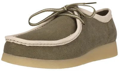 Produktbild von CLARKS Schnürschuhe Wallabee EVO mit Kieselkrepp-Effekt an der Sohle 3226 Olive Combi 45