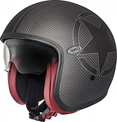 Image de Premier Vintage Carbon Star casque jet, noir, XS (53/54)