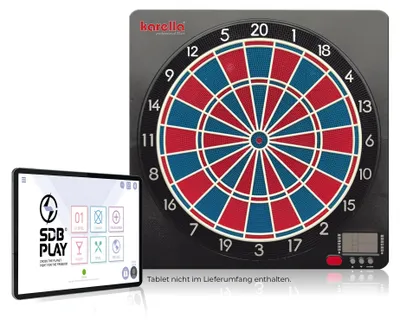 Produktbild von Karella Dartautomat CB-Smart, elektronischer Softdartscheiben, modernste Bluetooth Online Funktion, 37 Spiele, Elektronik Smart Dartboard, exakte Turniermaße, Double/Triple 2-Loch Abstand