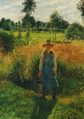 Produktbild von Kunstkarte Camille Pissarro "Der Gärtner"