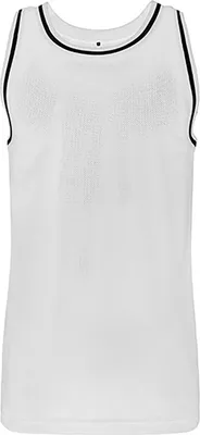 Produktbild von Build Your Brand BY009 | Mesh Tanktop Herren T-Shirt - Farbe: White/Black - Größe: XXL