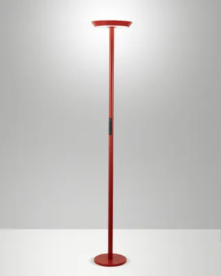 Immagine prodotto di Lampada da terra Fizz a LED 50W integrato, struttura in alluminio e metacrilato, CCT regolabile 2700K-4000K, Rosso - Fizz