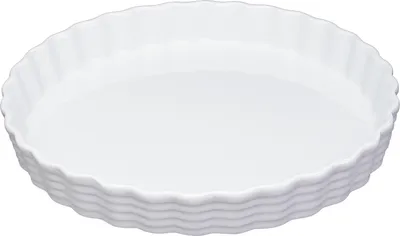 Image de KÜCHENPROFI Moule à tarte Bourgogne 3,5cm Ø28 cm blanc