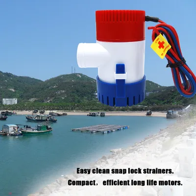 Produktbild von Bilge-Pumpe1100GPH 12V Elektrische Wasserpumpe für Aquario Tauchboot Wohnmobile Hausboote Boote