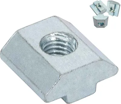 Produktbild von SCHMIDT systemprofile 100x Nutenstein M6 Nut 8 Stahl verzinkt Gleitmutter mit Steg