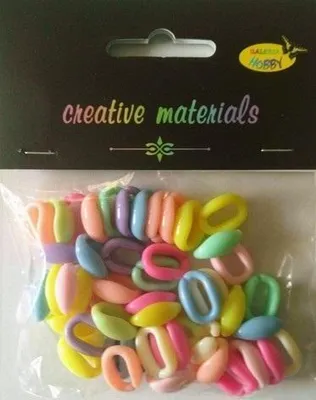 Immagine prodotto di Perline pastello in plastica 16x11mm 22g