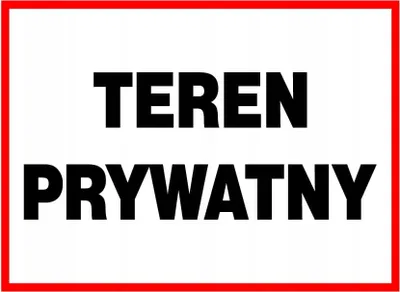 Zdjęcie produktu dla ZI-50 - znak tablica - TEREN PRYWATNY - 250x350