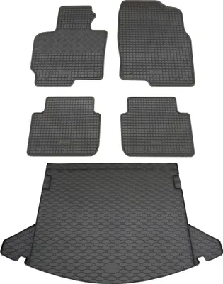 Produktbild von Rigum Gummi Fußmatten + Kofferraumwanne im Set für Mazda CX-5 I