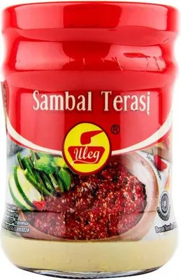 Immagine prodotto di Uleg | Sambal Terasi Salsa di gamberetti - 190 g - Piccante - Cucina indonesiana - Salsa piccante