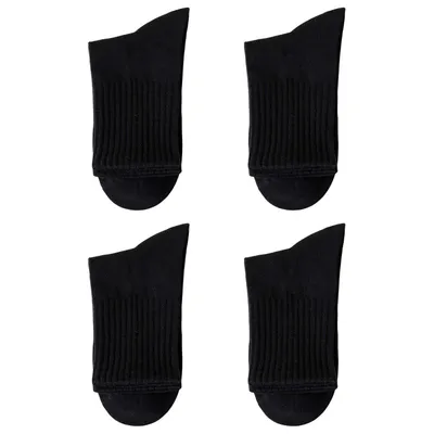 Produktbild von 4 Paar Socken Damen, Sportsocken Baumwollsocken, Schwarz Einheitsgröße