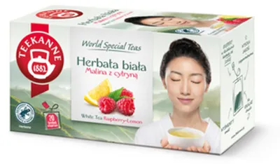 Zdjęcie produktu dla Herbata biała TEEKANNE Malina-Cytryna 20x 1,25g RFA