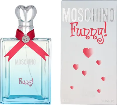 Produktbild von Moschino Funny!, Frauen, 100 ml, Nicht nachfüllbare Flasche, Orange, Rosa Pfeffer, Rote Johannisbeere, Grüner Tee, Jasmin, Pfingstrose, Violett, Ambra, Zedernholz, Moschus, Eichenmoos
