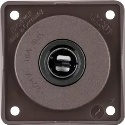 Image de Berker 945172501 Prise 12 V brun, mat Inserts Integro
