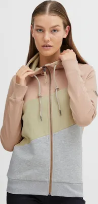 Produktbild von OXMO OXAggi Damen Sweatjacke Kapuzenjacke Hoodie mit Kapuze