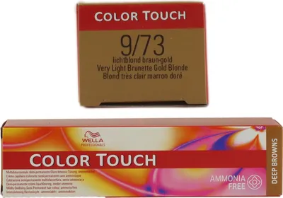 Produktbild von Wella Color Touch Deep Browns, Blond, 9/73, Very Light Blonde/Brown Gold, Frauen, 60 ml, Alle Haare
