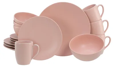 Produktbild von CreaTable, 21914, Soft Touch Peach, Kombiservice 16-tlg, Steinzeug