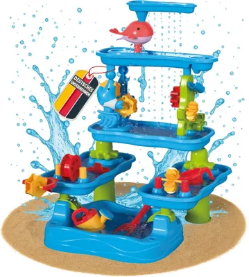Produktbild von Coemo Wasserspieltisch TOJA Spieltisch mit fünf Spielebenen und Wasserfall Größe L