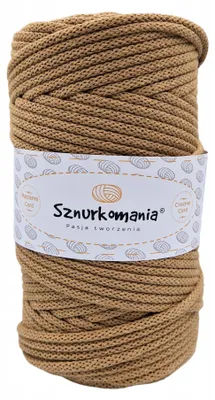 Produktbild von Sznurkomania Baumwollkordel Cappuccino 5mm 100m Makramee