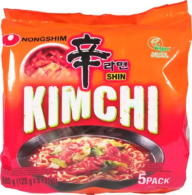 Immagine prodotto di NONGSHIM Kimchi Ramyeon 120g confezione da 5 pezzi