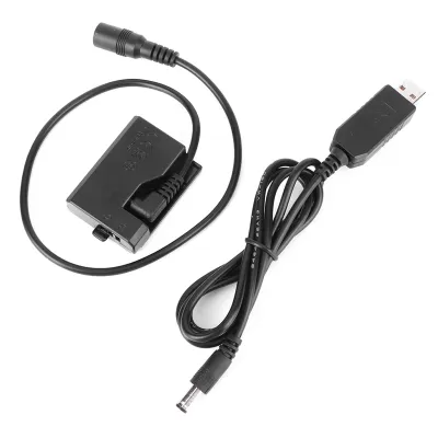 Obrázek produktu pro USB-to-ACK-E10 plně dekódovací atrapa baterie pro fotoaparáty Rebel T3/T5/T6/T7/T100