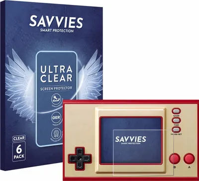 Produktbild von 6x Für Nintendo Game & Watch The Legend of Zelda Schutzfolie Savvies Displayschutz Display Schutz Folie Klar Transparent