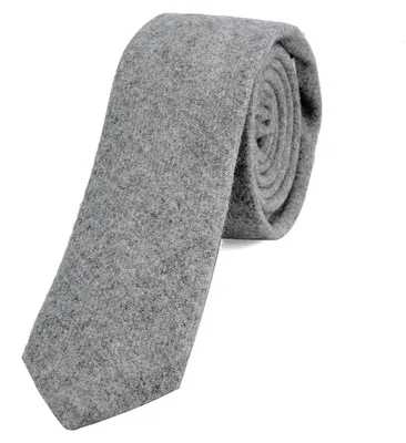 Produktbild von DonDon Herren Krawatte 6 cm Baumwolle hellgrau