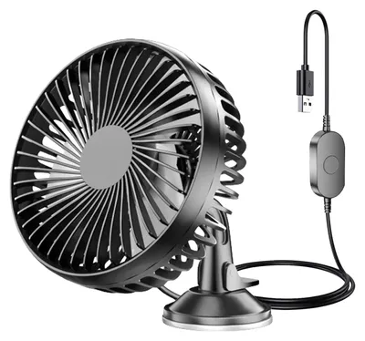 Zdjęcie produktu dla BORDE Wentylator samochodowy 12V przenośny 360° 3 prędkości