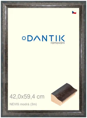 Obrázek produktu pro DANTIK rámeček 42x59,4 | NEVIS modrá (Plexi Čiré)
