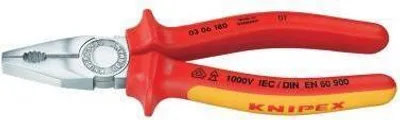 Produktbild von Knipex 03 06 180 VDE Kombizange 180 mm DIN ISO 5746, DIN EN 60900