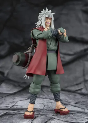 Produktbild von Naruto S.H.Figuarts Actionfigur Jiraiya Hidden Leaf Heroic Master Sage (Sage Mode Set) 17 cm