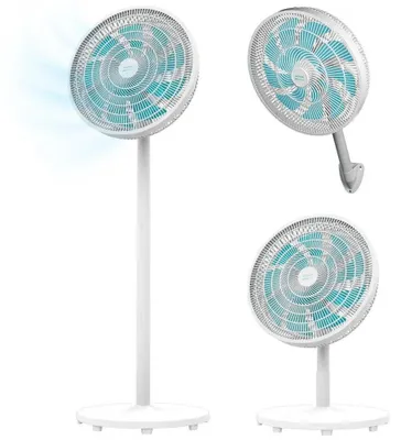 Produktbild von Cecotec EnergySilence 550 3in1, Haushalts-Lamellenlüfter, Weiß, Flur, Tisch, Wand, 40,6 cm, 80°, AC