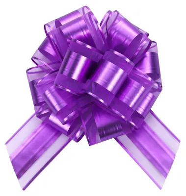 5 Geschenkschleifen, lila, 15 cm, für Weihnachten & Hochzeit