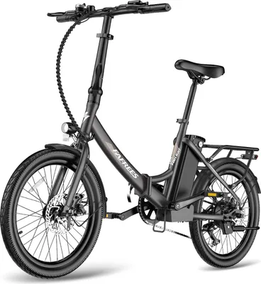 Produktbild von E-Bike 155-195 cm 20" 250 W bis 110-130 km IPX5 7-Gang – StVZO-konform mit legaler Schiebehilfe (6 km/h) – Schwarz